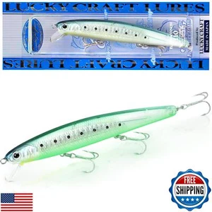 LUCKY CRAFT FlashMinnow 110, 727 Super Glow OB Ghost Sardine, Salzwasser Fishi - Bild 1 von 5
