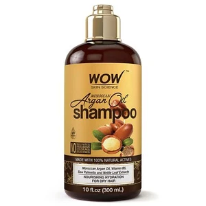 WOW Skin Science Moroccan Argan Oil Shampoo, Sulfate Free and Moisturizing - Picture 1 of 7