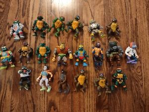 Vintage TMNT Teenage Mutant Ninja Turtles 20 figure lot