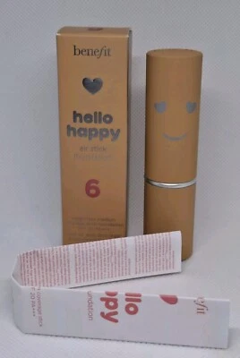 Benefit Hello Happy Air Stick Foundation Shade 6 Full Size 8.5g BNIB New Unused  - Image 1 of 4