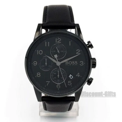 Hugo Boss 1513497 Reloj Navegador Hombre Negro 44 mm Acero Inoxidable - NUEVO Foto 1 de 4