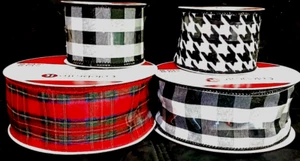 New Lot of 4 rolls of Wired Ribbon by Celebrate it, New / sealed - Picture 1 of 9