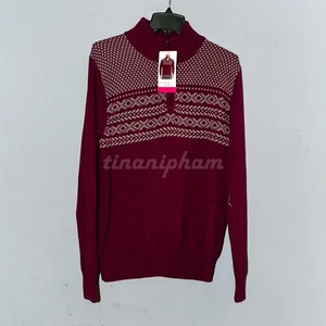 Weatherproof Vintage Men's 1/4 Zip Holiday Sweater - Picture 1 of 28