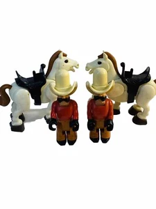 Fisher Price 70er Jahre Husky Cowboy Pferd 4 Stück  - Bild 1 von 9