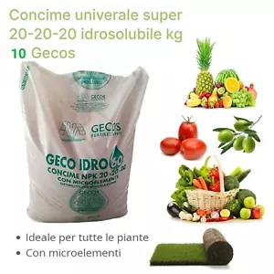 CONCIME NPK 20 20 20 DA KG 10 Idrosolubile GECOS - Foto 1 di 6
