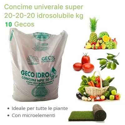 CONCIME NPK 20 20 20 DA KG 10 Idrosolubile GECOS