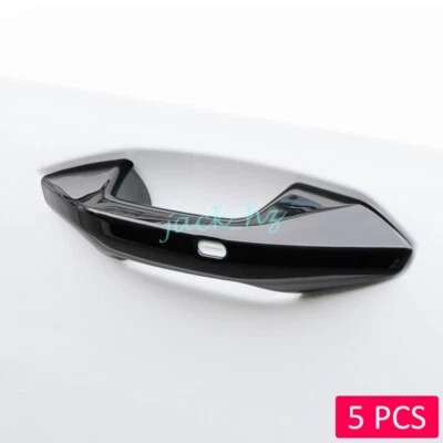 Acessórios de guarnição de tampa de maçaneta preta brilhante para Audi A3 S3 2021 2022 - Imagem 1 de 4