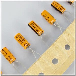 Rubycon TWL (CEW) series 4.7uF/25V4.7uF low leakage Audio capacitor 85℃ 5x11mm - Picture 1 of 2