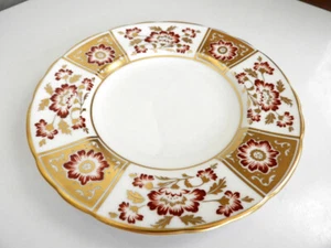 Royal Crown Derby DERBY PANEL ~ RED Bread Plate Made In England - NICE! - Picture 1 of 3