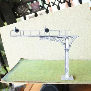 1 x HO OO block searchlight cantilever signal bridge tricolor 2 tracks metal #13 - Picture 1 of 5