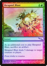 Shrapnel Blast FOIL Mirrodin PLD Red Uncommon MAGIC GATHERING CARD ABUGames