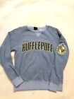 Universal Studios Harry Potter Hufflepuff Gray Fleece Sweatshirt Size Small