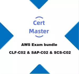 CLF-C02, SAP-C02, SCS-C02 AWS Exam bundle! PDF & VCE - Picture 1 of 1
