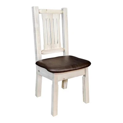 Переходный боковой стул из массива сосны Montana Woodworks Homestead натуральный - Изображение 1 из 3