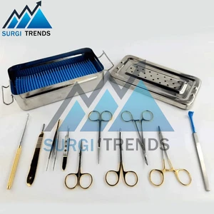 Blepharoplasty Kit Plastic Surgery High Quality Instruments Kit Set of 11 & 8Pcs - Picture 1 of 6