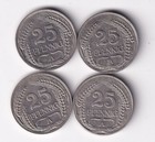 Münze Kaiserreich 25 Pfennig 1909 A, 1910 A (2X), 1911 A nsw-leipzig