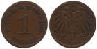 Deutschland - 1 Pfennig Deutsches Reich - 1873-1916 verschiedene Jahrgänge