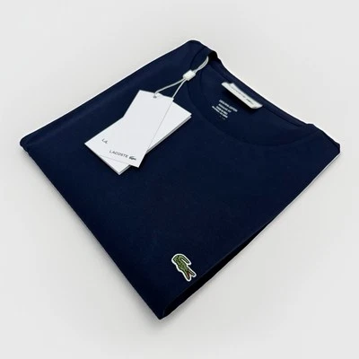 New Men’s Lacoste Crew Neck T Shirt 100% Pima Cotton Soft Touch Jersey TH6709001 - Image 1 of 4