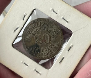 Phillips Packing Co 20 Cents Trade Token - Cambridge MD KH L2 - Picture 1 of 2