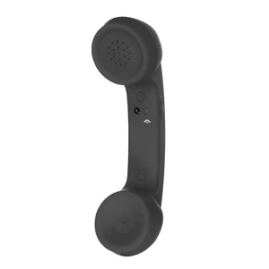 Retro Telephone Handset Wireless Receiver for Microphone Speaker Matte Black - Zdjęcie 1 z 5