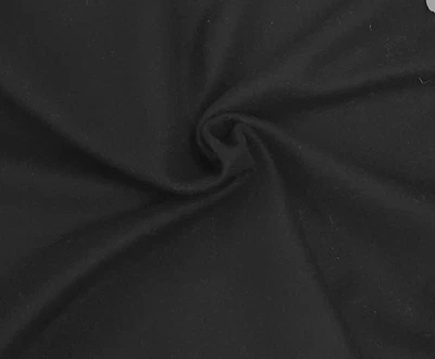 100% Wool BLACK Fabric BTY Thick warm Italian outer wear coat 59" - Image 1 of 3