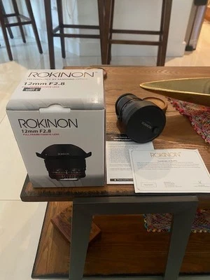 ROKINON 12M-C 12mm f/2.8 Fisheye Lens for Canon EF Mount - Black - Image 1 of 4