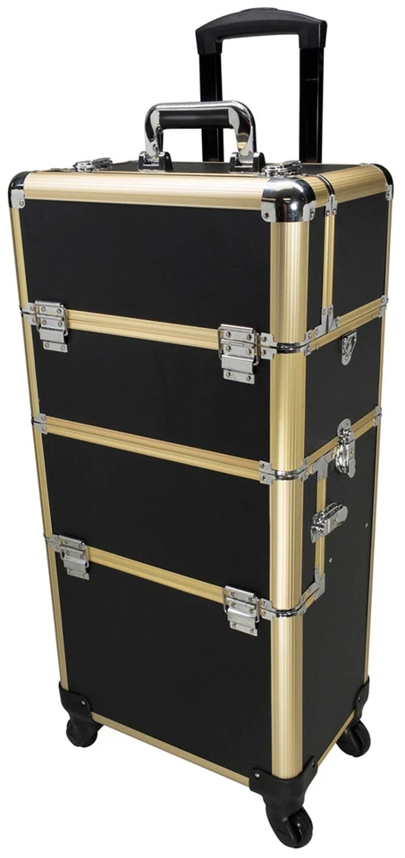 Estuche de Maquillaje Profesional Serie Marco Dorado (Diseño 3 en 1) Foto 1 de 1