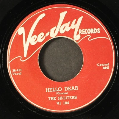 HI-LITERS: hello dear / bobby sox baby VEE-JAY 7" Single 45 RPM Foto 1 de 2