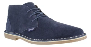 Lambretta Chiswick Mens Navy Classic Lace Up Suede Desert Ankle Boots - Picture 1 of 3