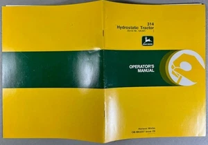 MINT 1978 John Deere 314 Tractor operator’s manual OM-M83207 issue E9 - Picture 1 of 1