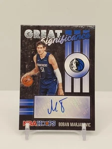 Aros de la NBA Panini 2020-21 gran significado Boban Marjanovic #GS-BOB automático - Imagen 1 de 2