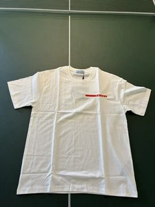Prada Red-Lined T-Shirt White Size M - Picture 1 of 2