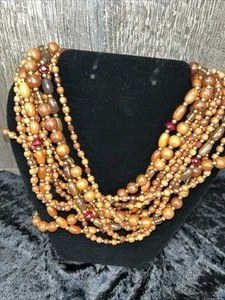 Joan River Wood  Choker Necklace  - Picture 1 of 7