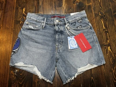Lucky Brand X  Grateful Dead High Rise Jean Shorts, Women’s 4/27, Embroidered - Image 1 of 4