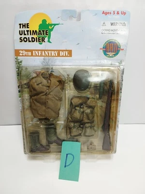 2000 Ultimate Soldier WWII Series 29th Infantry Uniform Set On Card = 12" Figure - Image 1 of 4