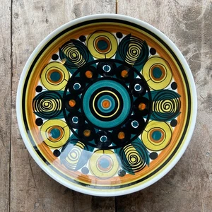 Rare Retro Arabia Finland  Hand Painted Bowl SAG/UT Svea Granlund 1950s 1960s - Picture 1 of 6