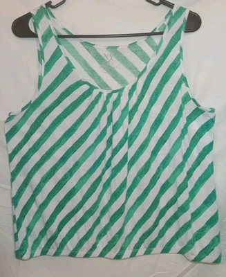 Camiseta sin mangas a rayas New York & Company M para mujer ¡Linda!! Foto 1 de 3