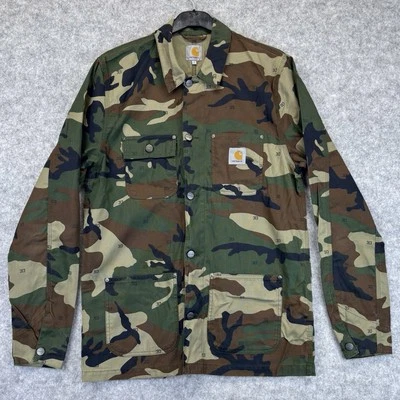 Carhartt Michigan chore coat jacket size large men’s camouflage Rare Button Up - Image 1 of 4