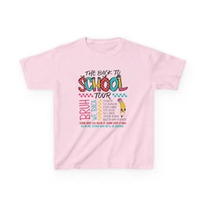 Back to School Tour Kids Tee, Boy Girl Kidz Tshirt, Bruh We Back, Youth Shirt, - Picture 1 of 30