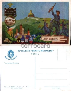MILIZIA MVSN-82� LEGIONE BENITO MUSSOLINI FORLI'-IN METAM FURENTES-C98-63 - Picture 1 of 1