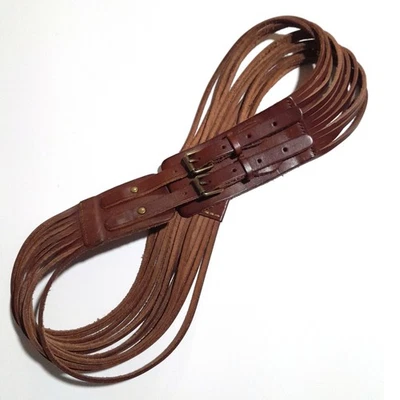 J.Crew Cognac Brown Wide Leather Waist Belt Boho Style Large  - Image 1 of 4