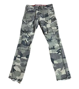Smugglers Moon Jeans Mens Size 32 X 32 Camo Cargo Jeans Skinny - Picture 1 of 9