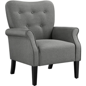 Mid-century Modern Accent Chair Upholstered Chair for Living Room Bedroom Office - Picture 1 of 60
