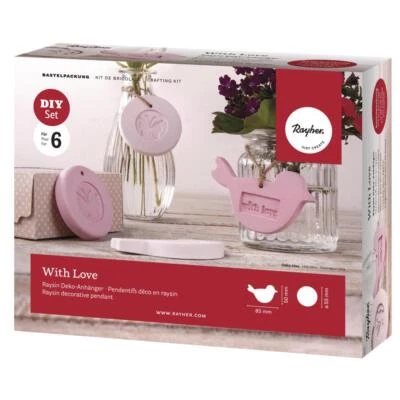 Bastelpackung Raysin Deko Anhänger  für 6 Anhänger Resin Gießmasse  - Bild 1 von 4