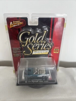 PLYMOUTH HEMI CUDA 1971 CONVERT 1/64 JOHNNY LIGHTNING GOLD SERIES MUSCLE 1/5,000 Foto 1 de 4