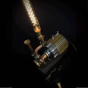 Unique Upcycled Marzocco Coffee Machine Table Lamp - Foto 1 di 6