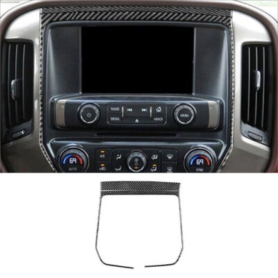 Carbon Fiber Radio Control Frame Cover Trim For Silverado/GMC Sierra 1500 Foto 1 de 4