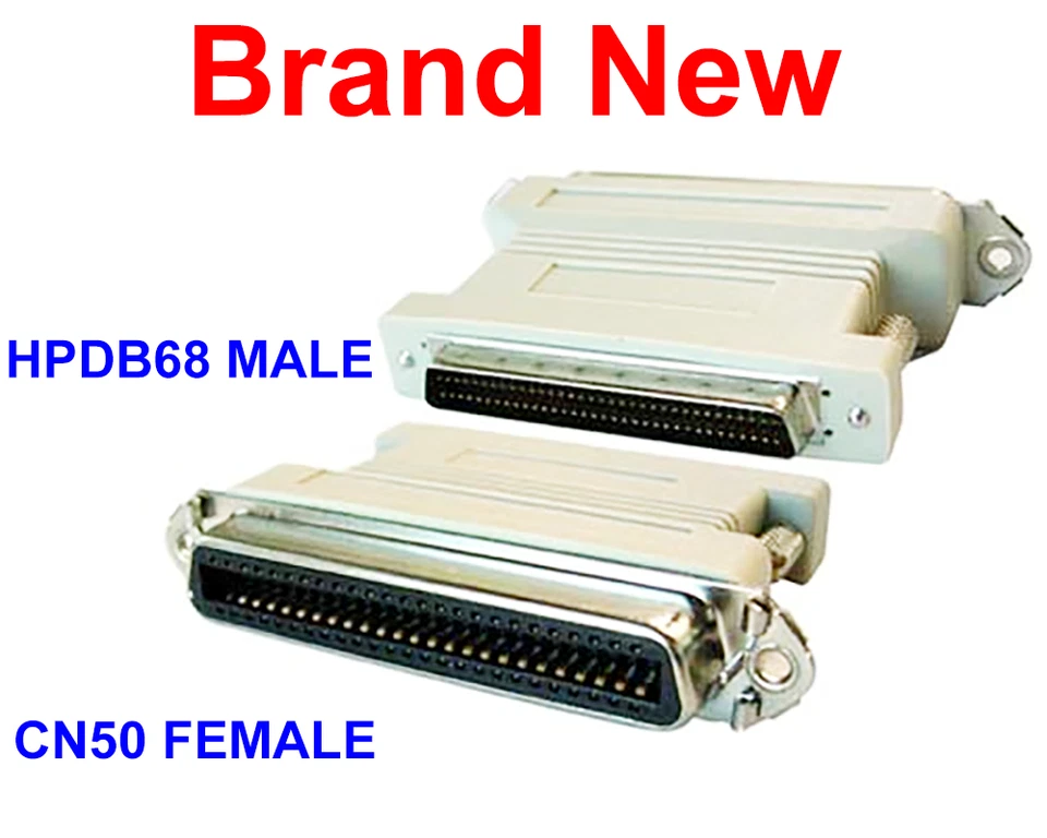 Centronics 50 Female SCSI-1 to Half Pitch DB68 Male SCSI-3 Adapter CN50F-HPDB68M - Image 1 of 1