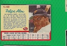 1962 Post Felipe Alou San Francisco Giants  #133  💥💥🎆 EX