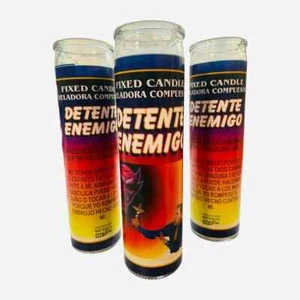 3x Set, DETENTE ENEMIGO Veladora, Stop Enemy Candle, contra enemigos. - Picture 1 of 2